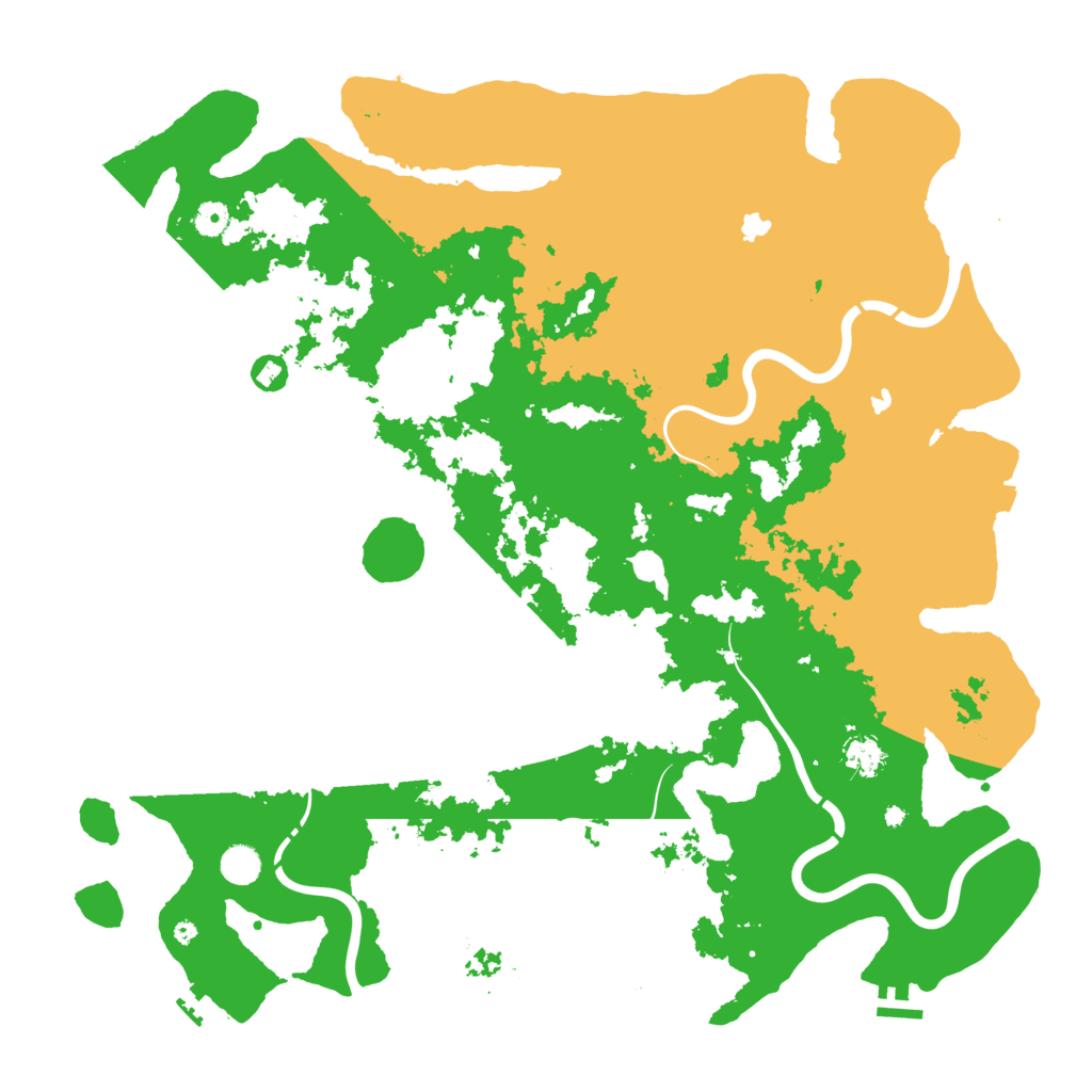 Biome Rust Map: Procedural Map, Size: 4800, Seed: 2034058860