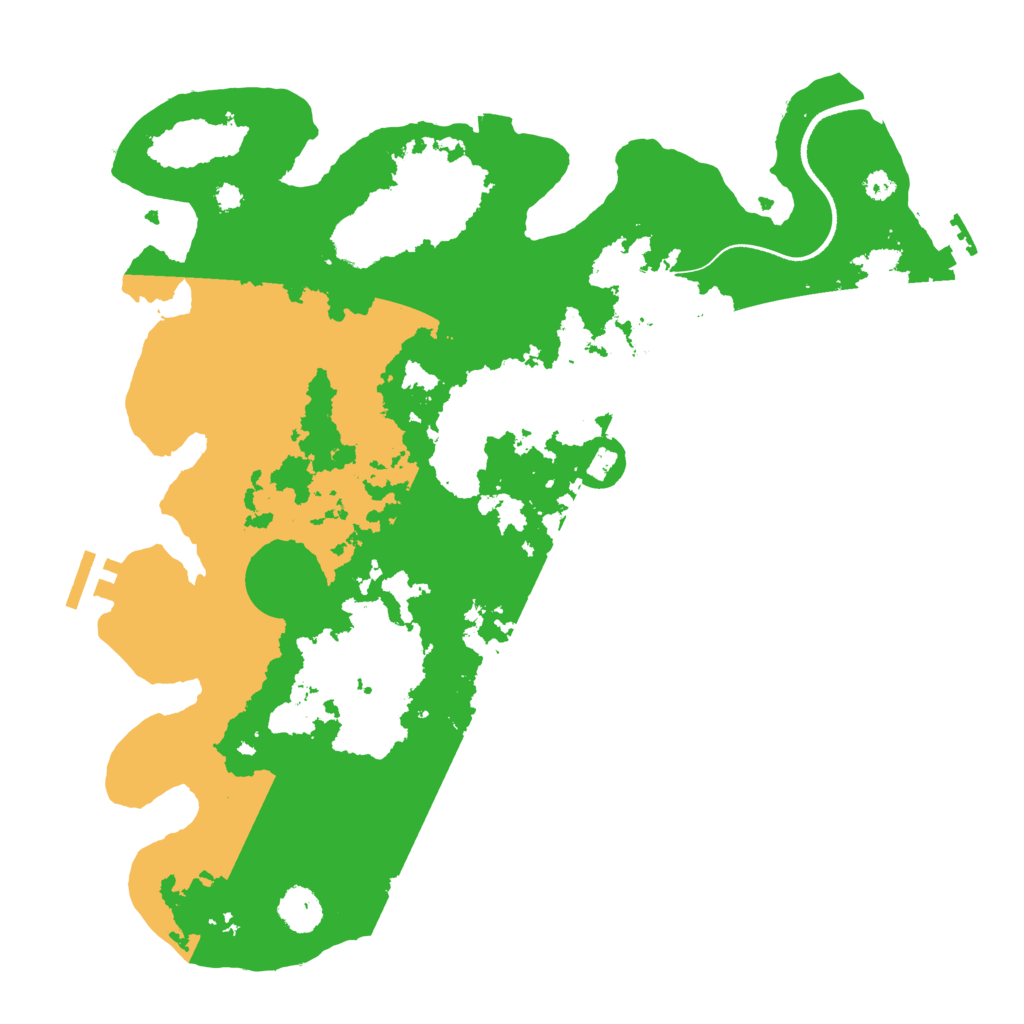 Biome Rust Map: Procedural Map, Size: 3500, Seed: 159625848