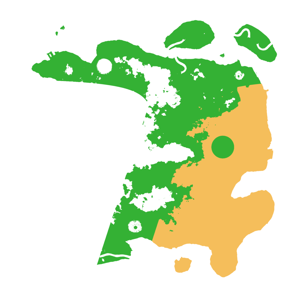 Biome Rust Map: Procedural Map, Size: 3500, Seed: 34386687