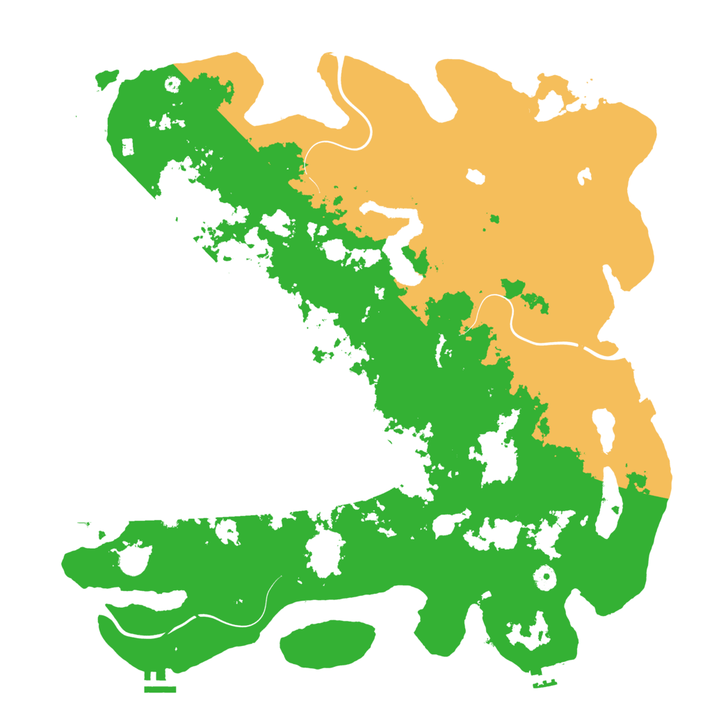 Biome Rust Map: Procedural Map, Size: 4500, Seed: 6758