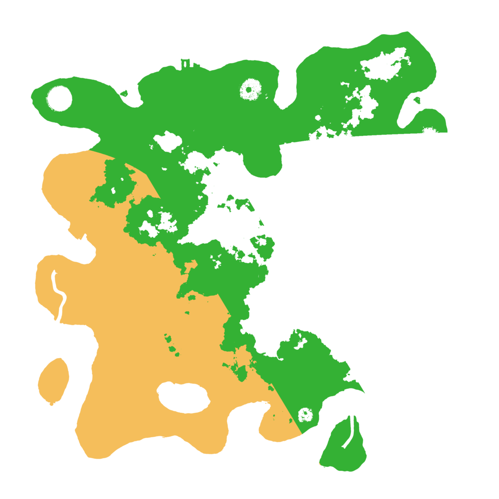 Biome Rust Map: Procedural Map, Size: 3500, Seed: 909942468