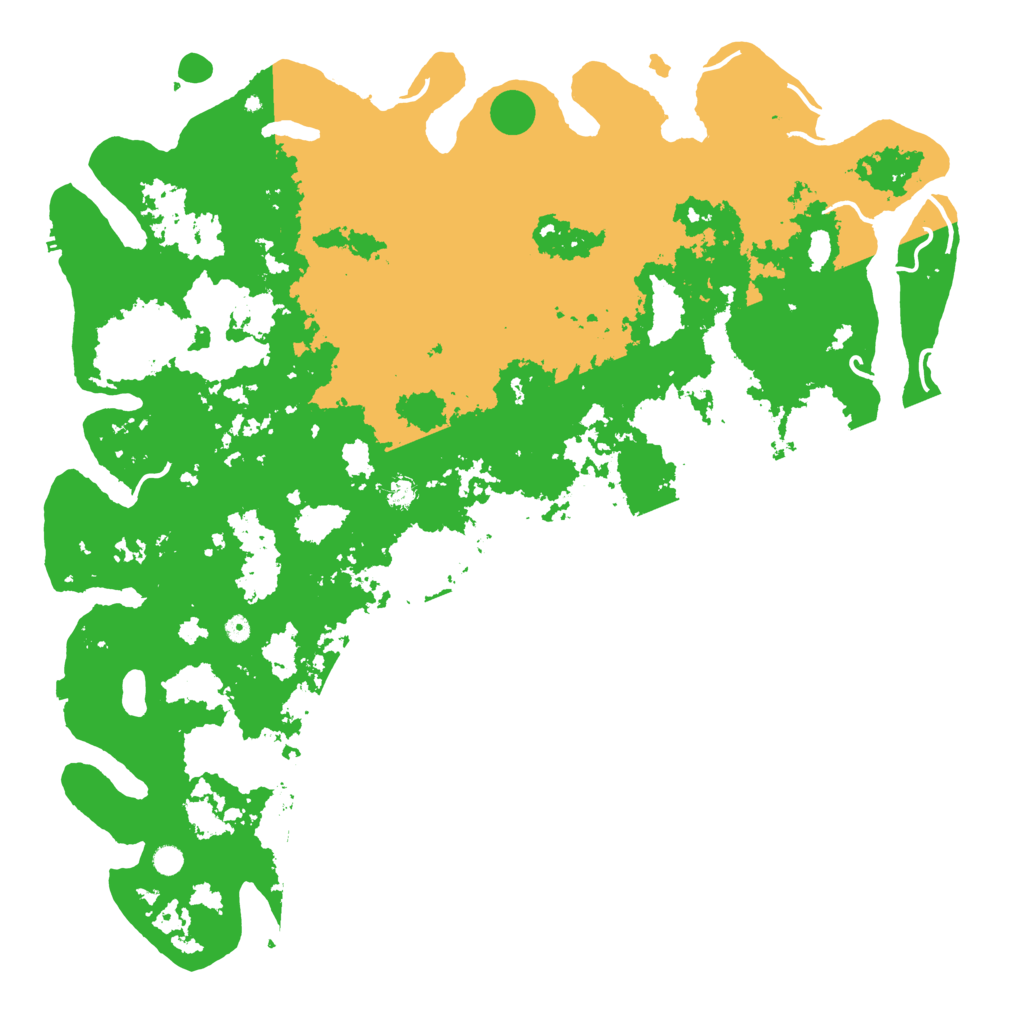 Biome Rust Map: Procedural Map, Size: 6000, Seed: 13881425