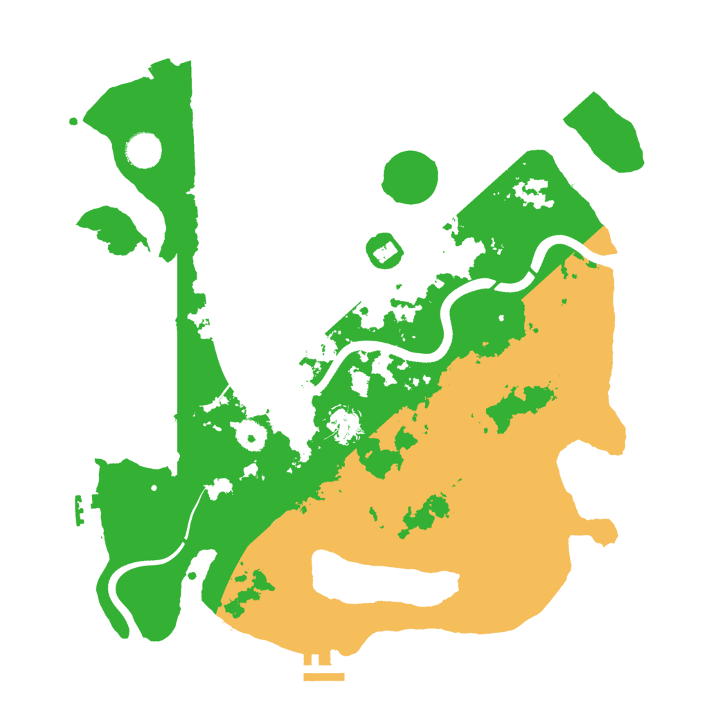Biome Rust Map: Procedural Map, Size: 3500, Seed: 716854199