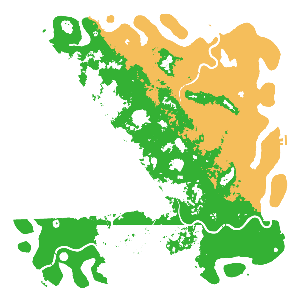 Biome Rust Map: Procedural Map, Size: 6000, Seed: 1103197845