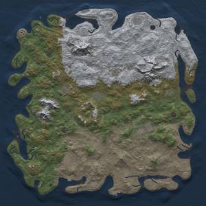 Thumbnail Rust Map: Procedural Map, Size: 6000, Seed: 1512613886, 19 Monuments