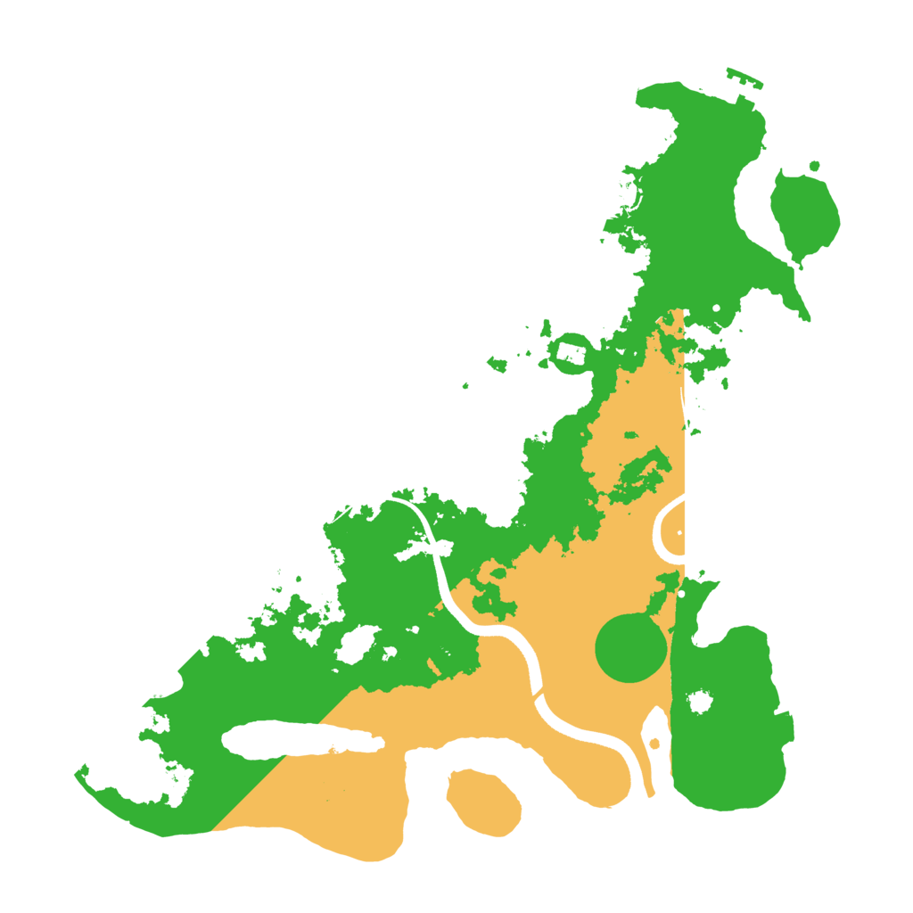 Biome Rust Map: Procedural Map, Size: 3500, Seed: 2112428562