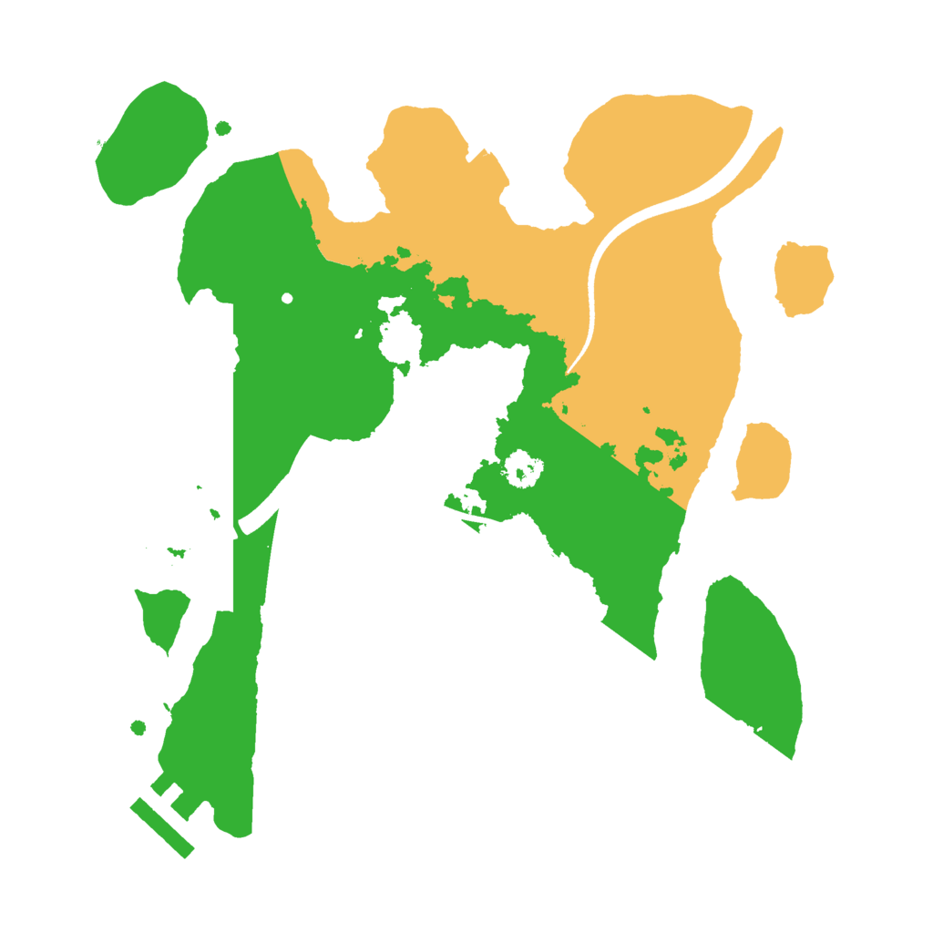 Biome Rust Map: Procedural Map, Size: 2500, Seed: 5552154