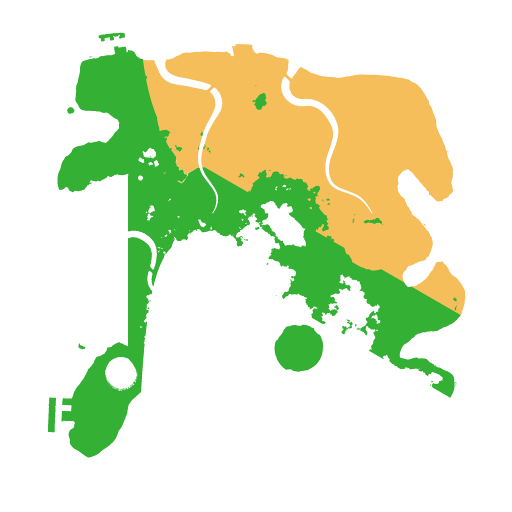 Biome Rust Map: Procedural Map, Size: 3000, Seed: 5937216
