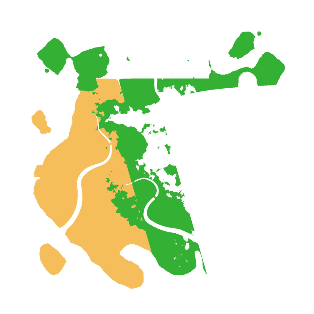 Biome Rust Map: Procedural Map, Size: 3000, Seed: 13527