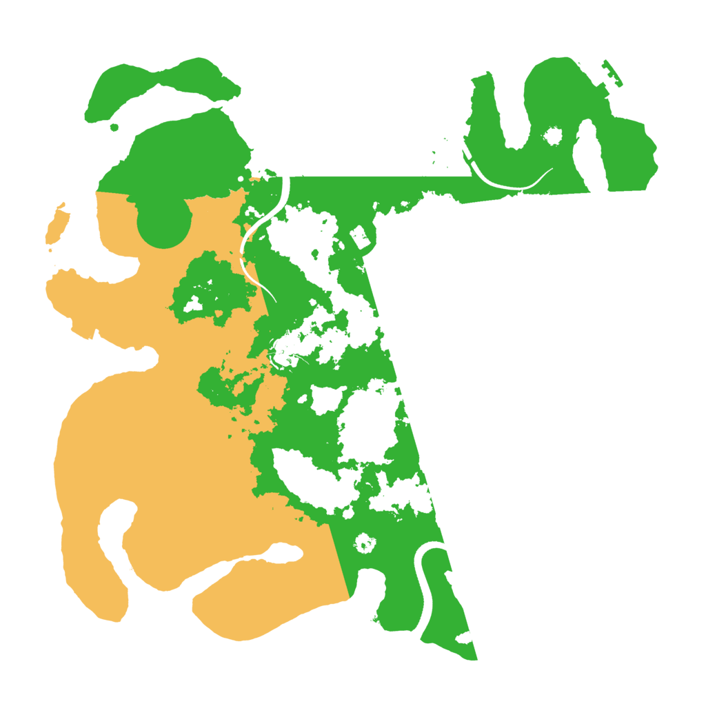 Biome Rust Map: Procedural Map, Size: 3500, Seed: 53895407