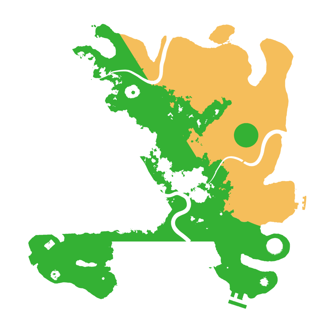 Biome Rust Map: Procedural Map, Size: 3500, Seed: 1919818917