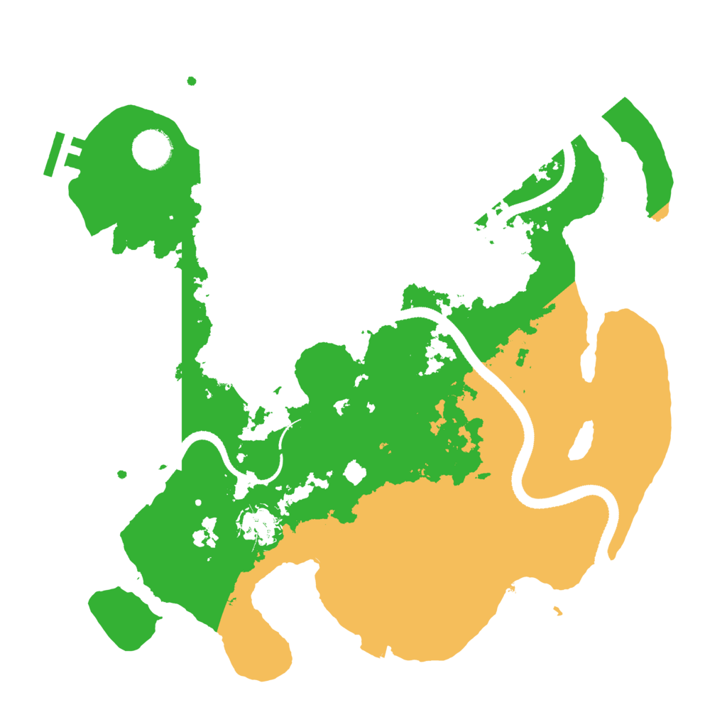 Biome Rust Map: Procedural Map, Size: 3250, Seed: 1055458708