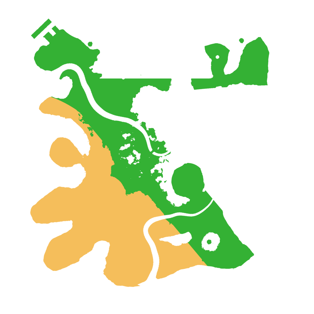 Biome Rust Map: Procedural Map, Size: 2600, Seed: 1562823945