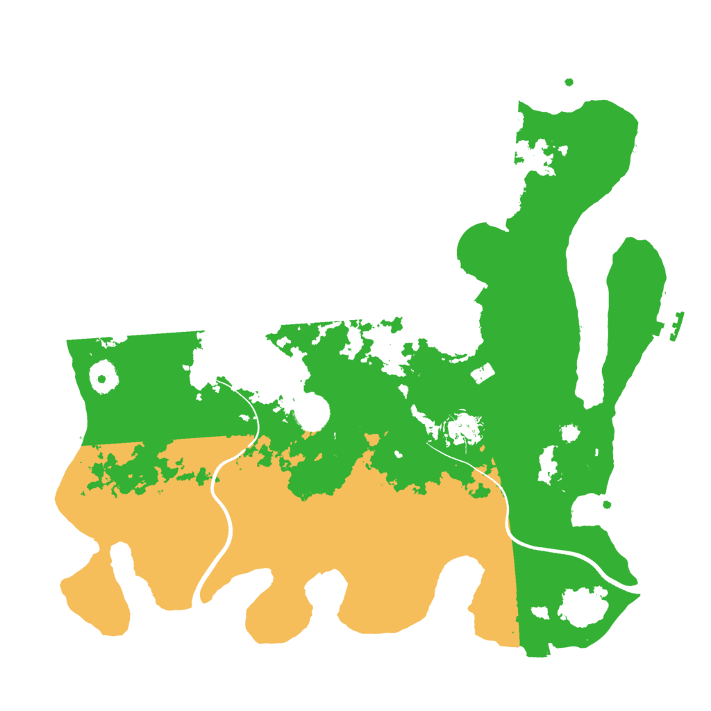 Biome Rust Map: Procedural Map, Size: 3500, Seed: 877825