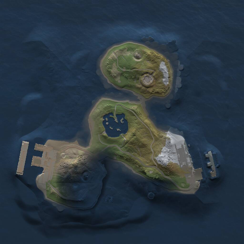 Rust Map: Procedural Map, Size: 1455, Seed: 1588738716, 4 Monuments