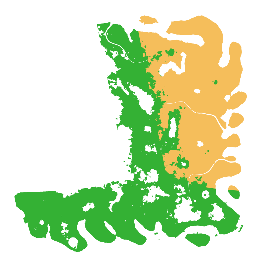 Biome Rust Map: Procedural Map, Size: 5000, Seed: 31543