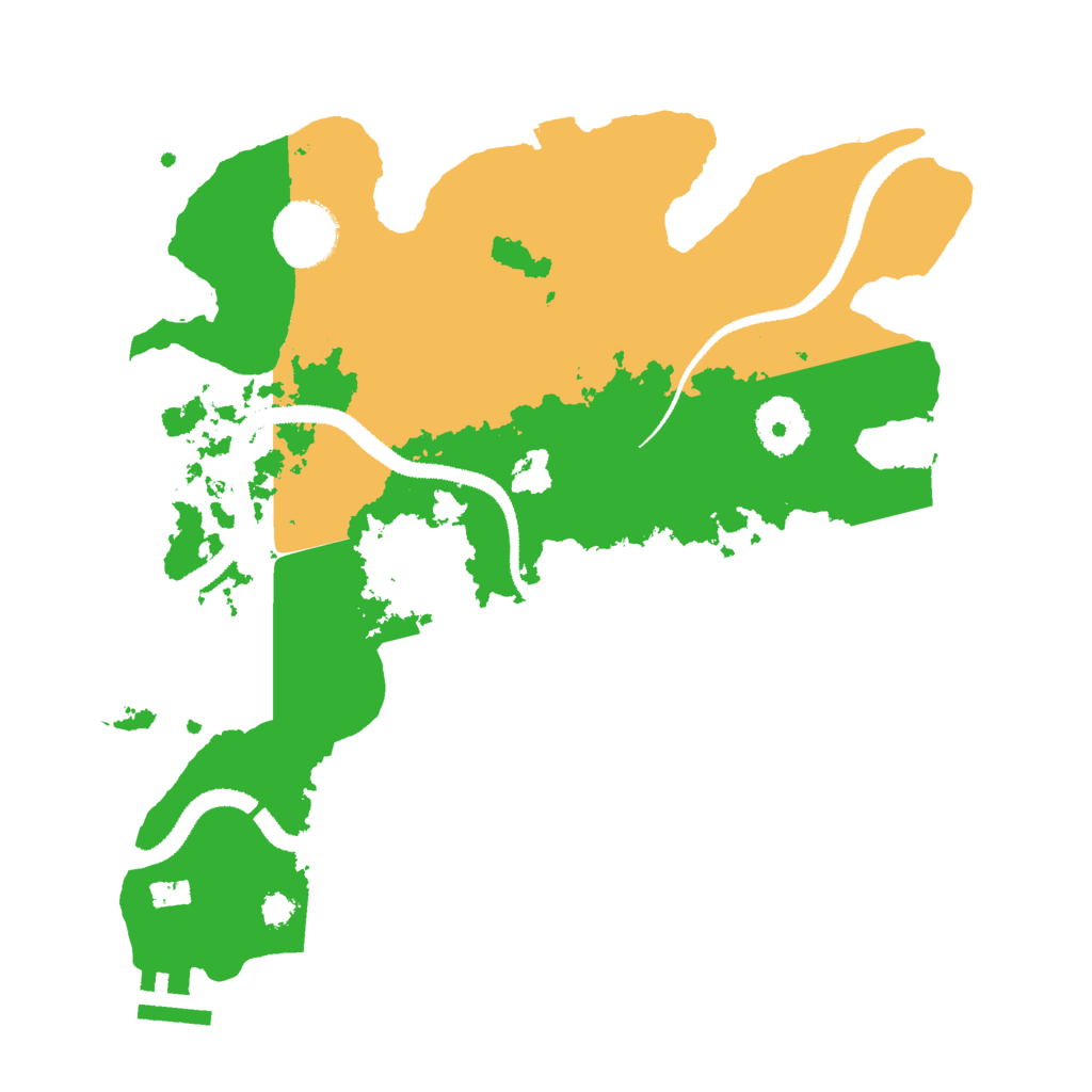 Biome Rust Map: Procedural Map, Size: 3000, Seed: 127792402