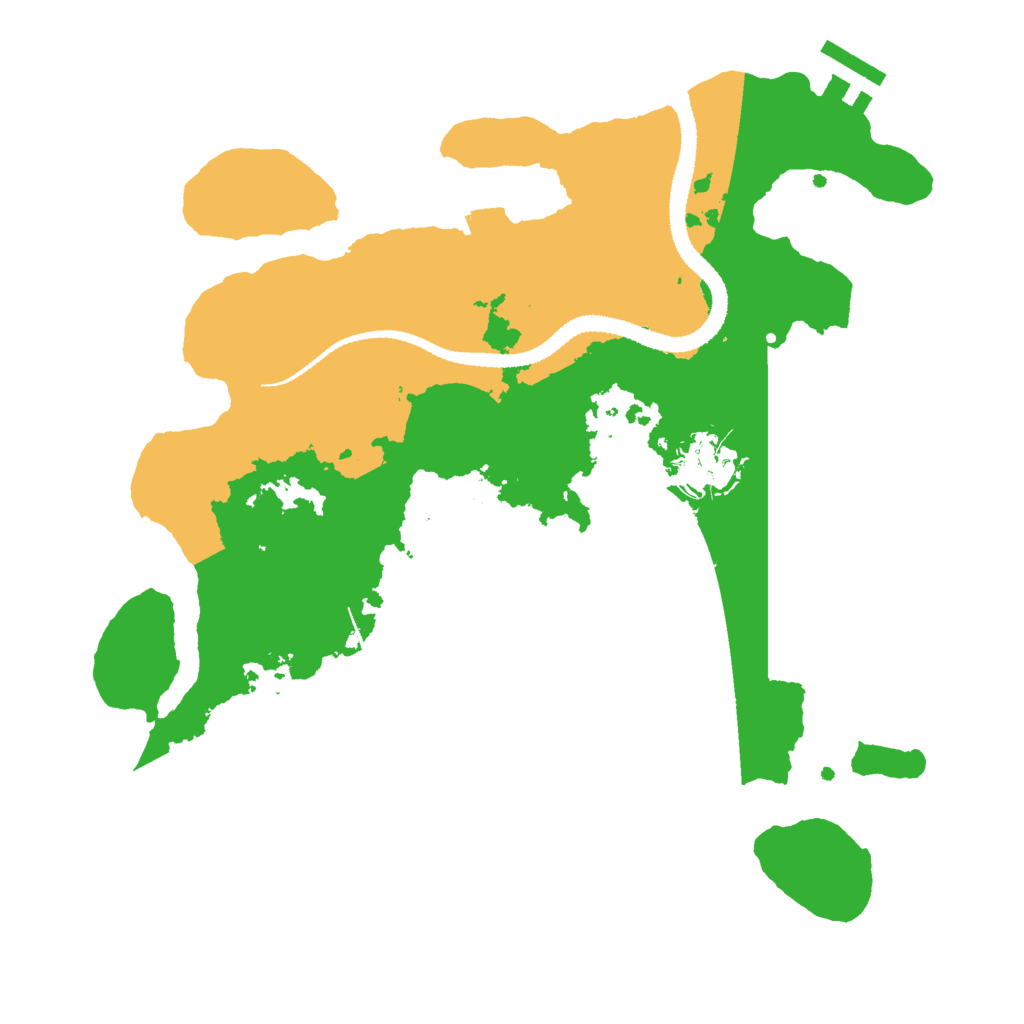 Biome Rust Map: Procedural Map, Size: 3000, Seed: 1117204087