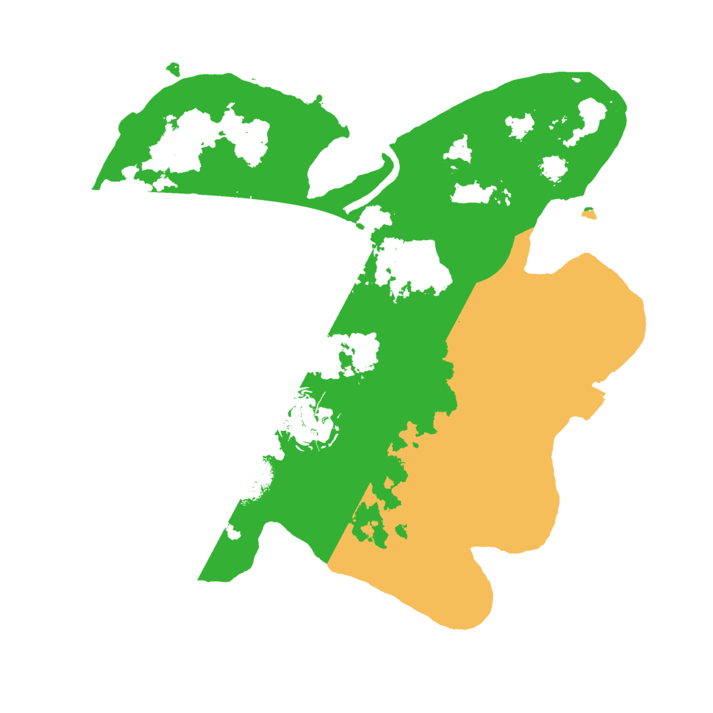 Biome Rust Map: Procedural Map, Size: 2500, Seed: 1968576498