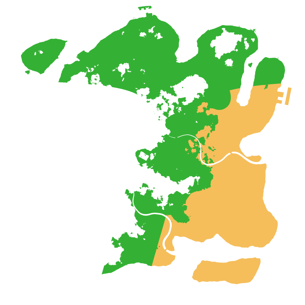 Biome Rust Map: Procedural Map, Size: 3500, Seed: 622401563