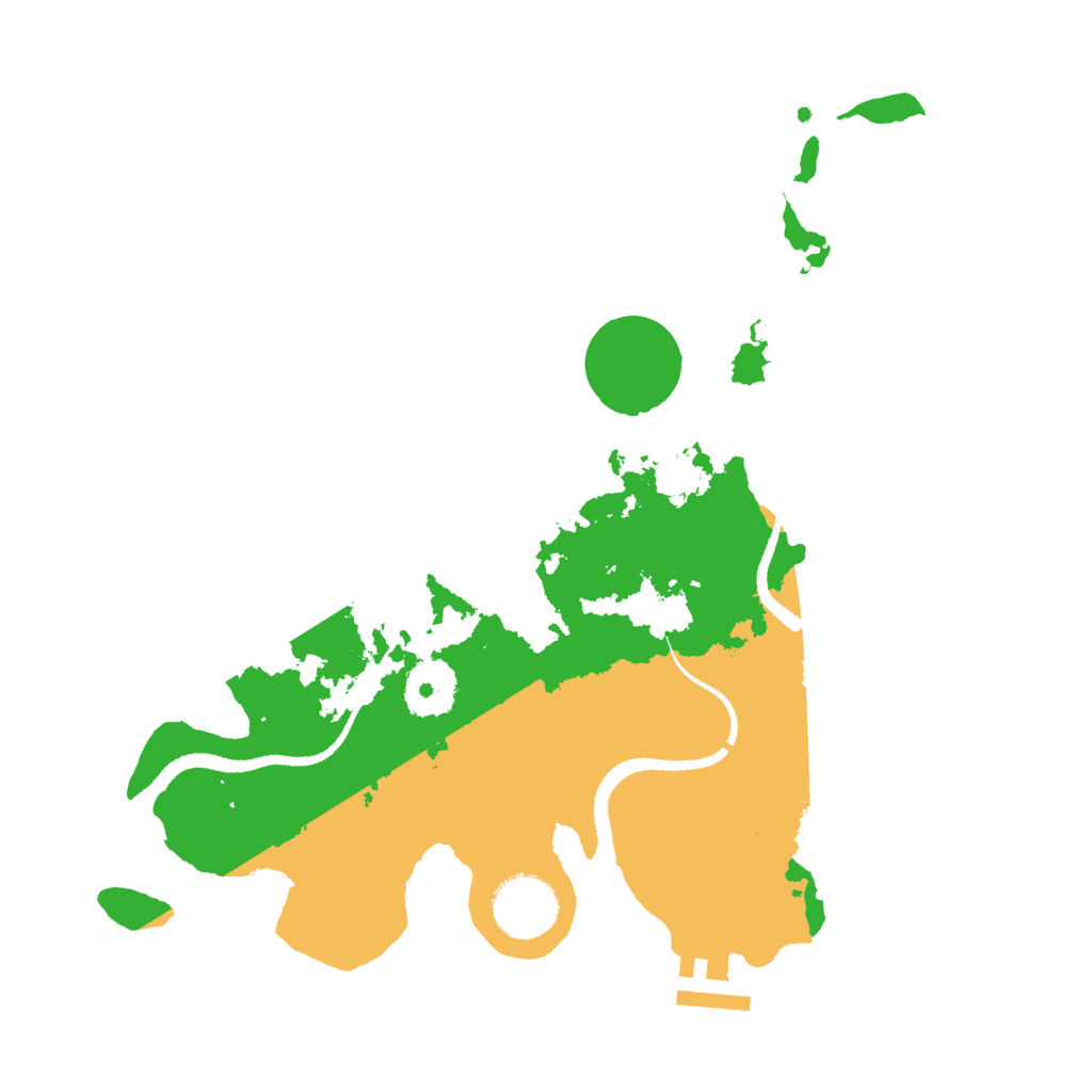 Biome Rust Map: Procedural Map, Size: 3000, Seed: 2107430985