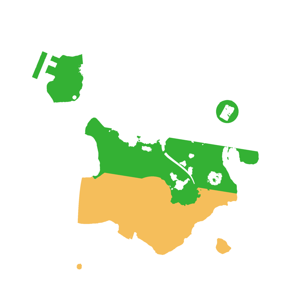 Biome Rust Map: Procedural Map, Size: 2169, Seed: 1232345