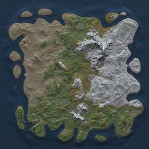 Rust Map: Procedural Map, Size: 5000, Seed: 2013970494, 19 Monuments