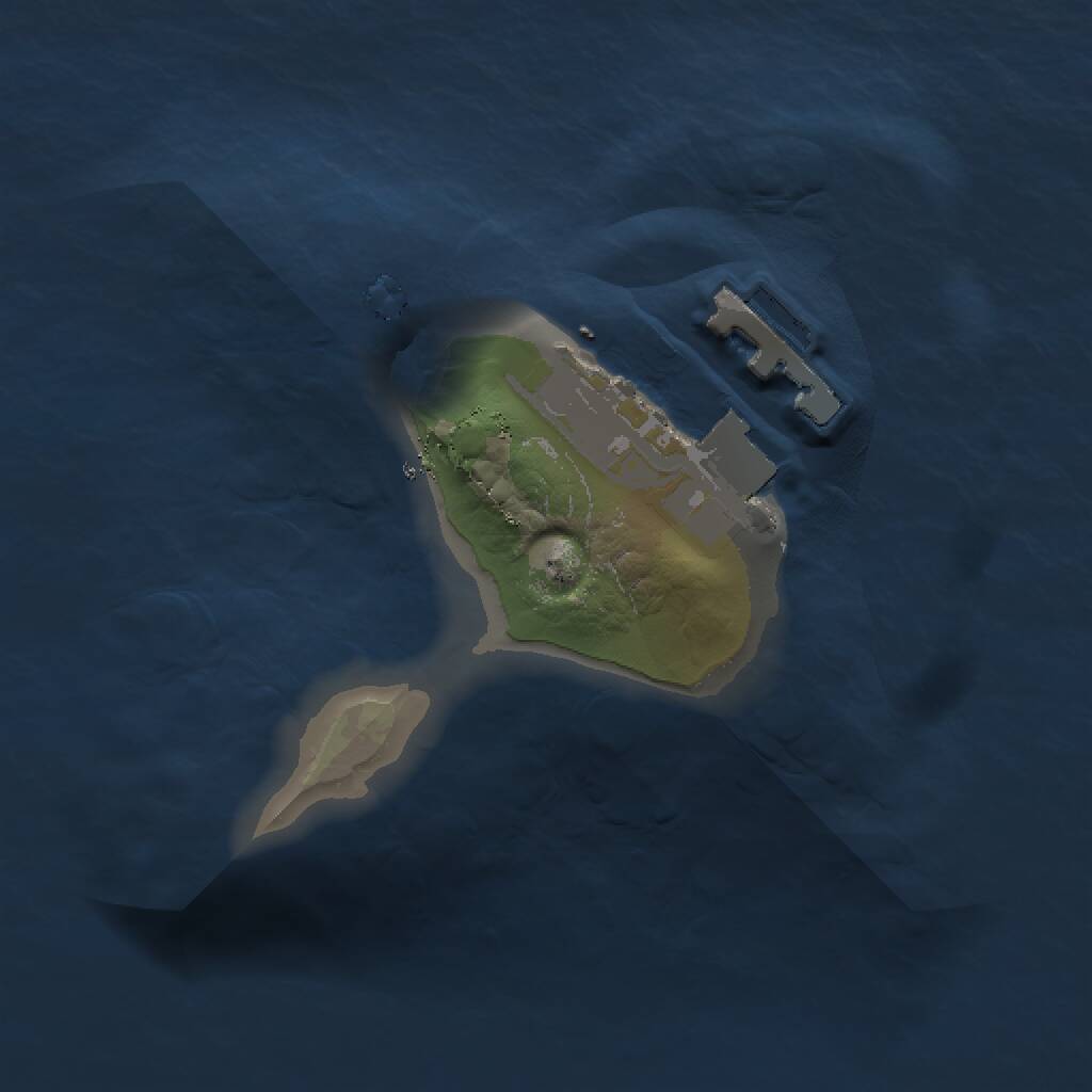 Rust Map: Procedural Map, Size: 1000, Seed: 1051244652, 2 Monuments