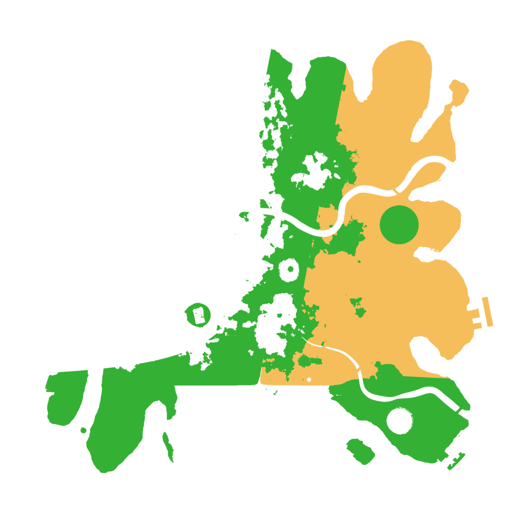 Biome Rust Map: Procedural Map, Size: 3500, Seed: 658121082