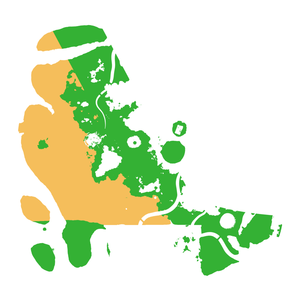 Biome Rust Map: Procedural Map, Size: 3500, Seed: 235738702