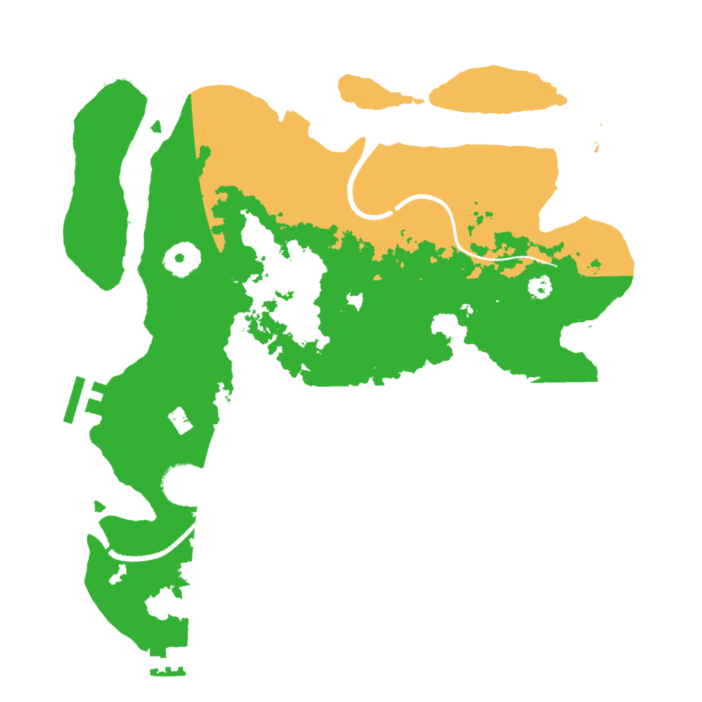 Biome Rust Map: Procedural Map, Size: 3000, Seed: 1097296778