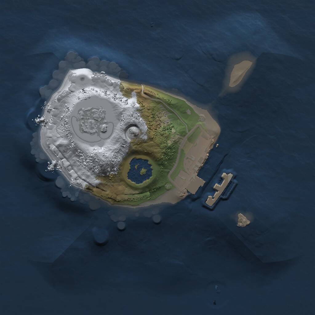 Rust Map: Procedural Map, Size: 1250, Seed: 1590076069, 3 Monuments