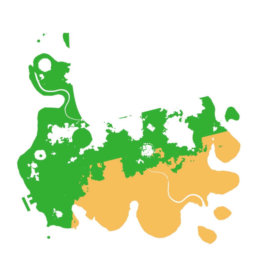 Biome Rust Map: Procedural Map, Size: 3500, Seed: 439546111
