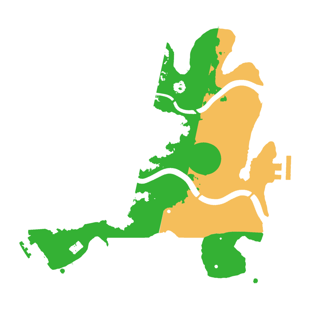 Biome Rust Map: Procedural Map, Size: 2650, Seed: 534149040
