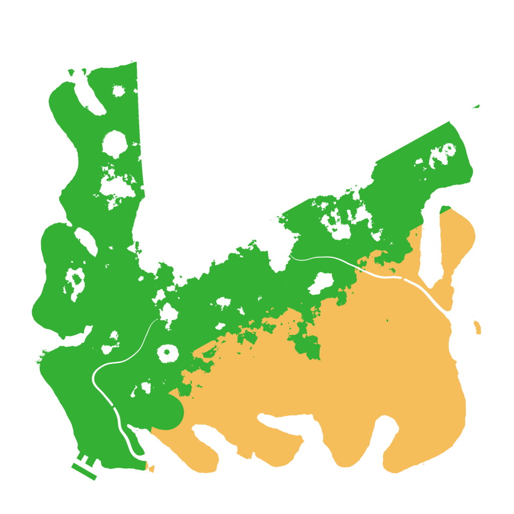 Biome Rust Map: Procedural Map, Size: 3850, Seed: 77796996