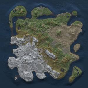 Thumbnail Rust Map: Procedural Map, Size: 3500, Seed: 678731643, 16 Monuments