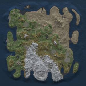 Thumbnail Rust Map: Procedural Map, Size: 4000, Seed: 1206388752, 18 Monuments