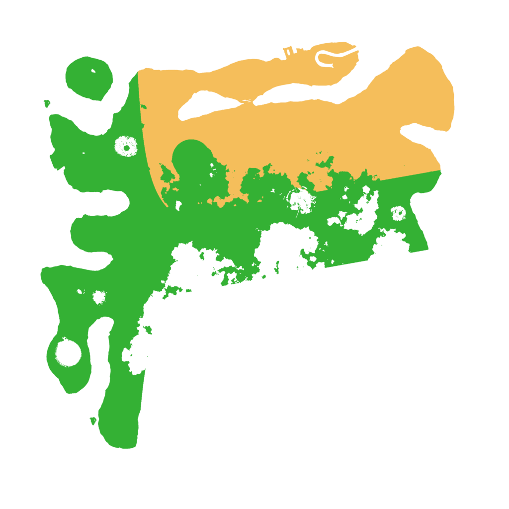 Biome Rust Map: Procedural Map, Size: 3500, Seed: 439137852