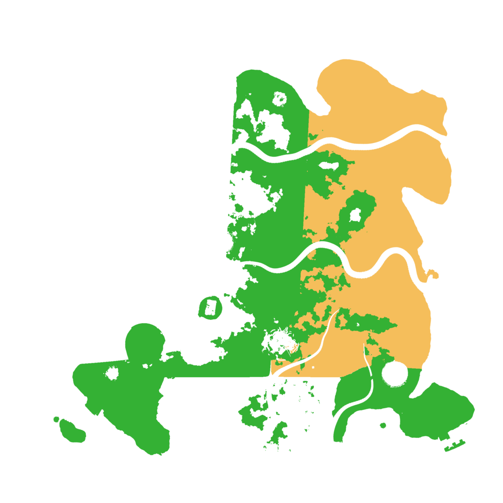 Biome Rust Map: Procedural Map, Size: 3500, Seed: 311469747