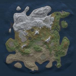 Thumbnail Rust Map: Procedural Map, Size: 3500, Seed: 366818034, 16 Monuments