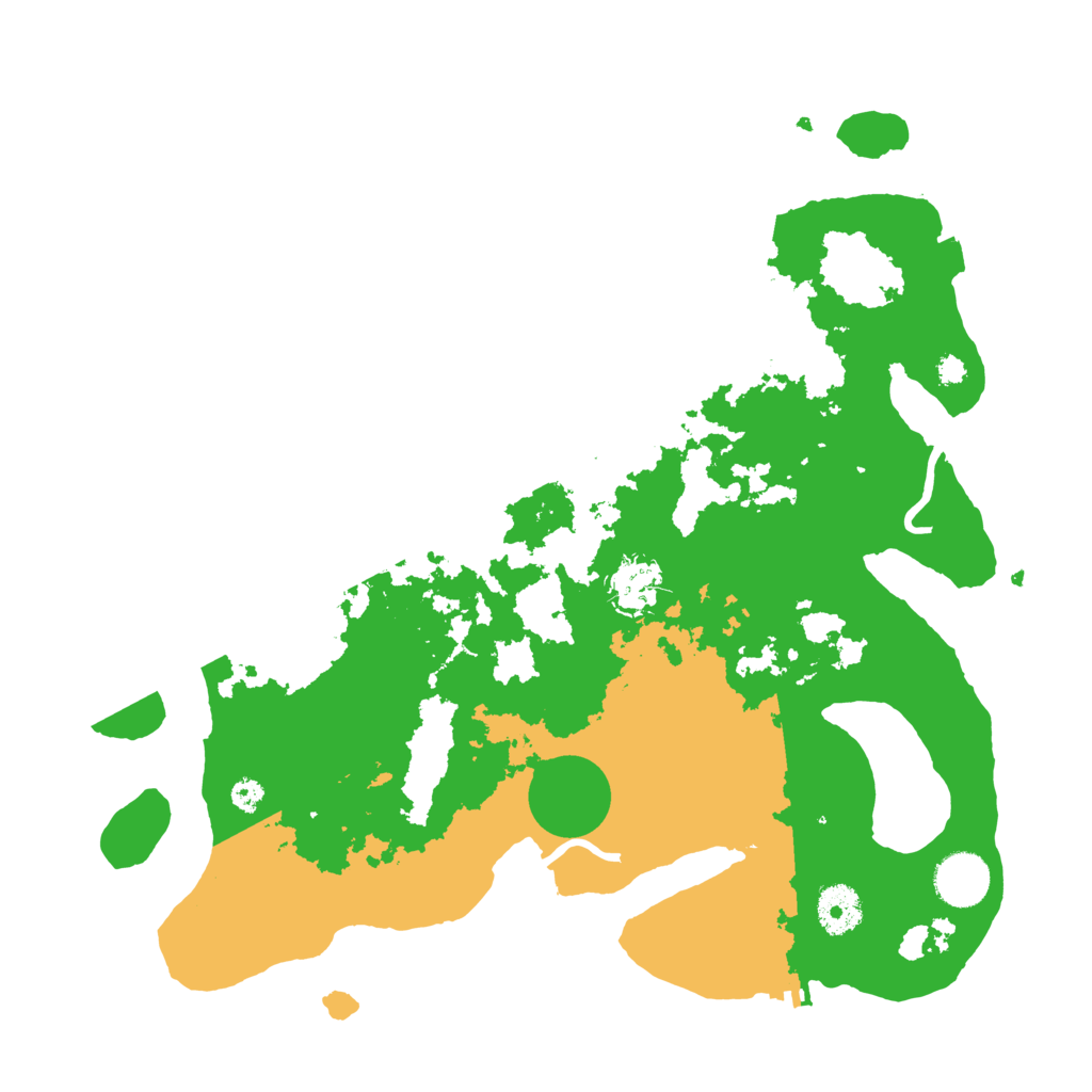 Biome Rust Map: Procedural Map, Size: 3500, Seed: 1995843831