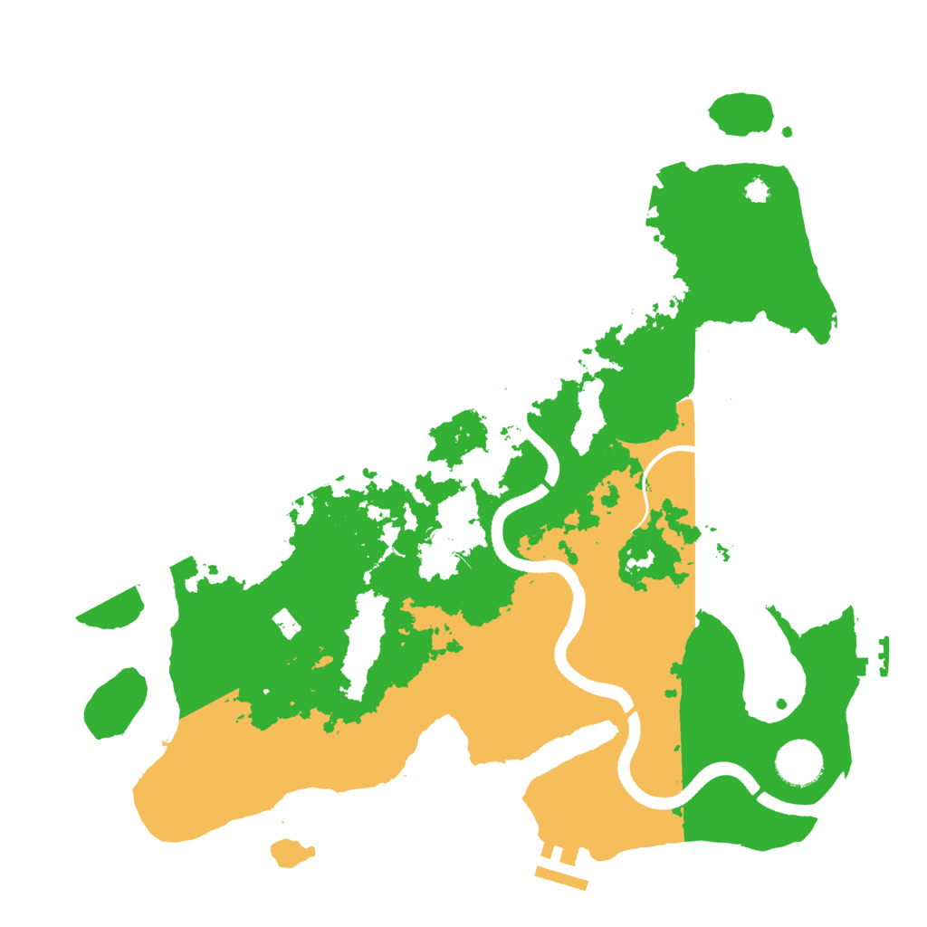 Biome Rust Map: Procedural Map, Size: 3500, Seed: 1995843831