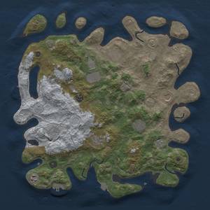 Thumbnail Rust Map: Procedural Map, Size: 4000, Seed: 1423566289, 18 Monuments