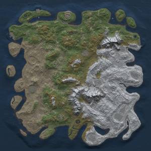 Thumbnail Rust Map: Procedural Map, Size: 5000, Seed: 161223, 19 Monuments