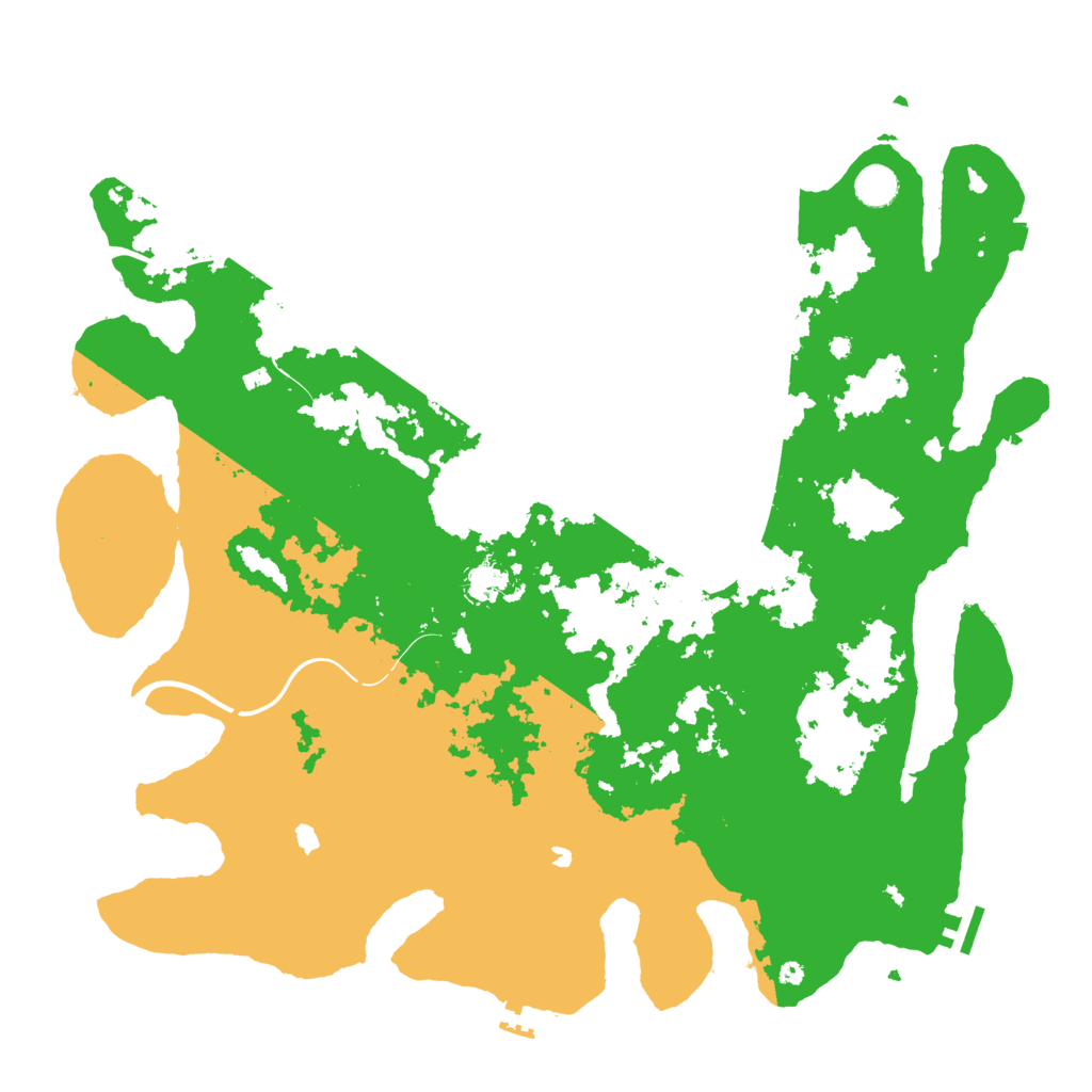 Biome Rust Map: Procedural Map, Size: 4500, Seed: 758495836