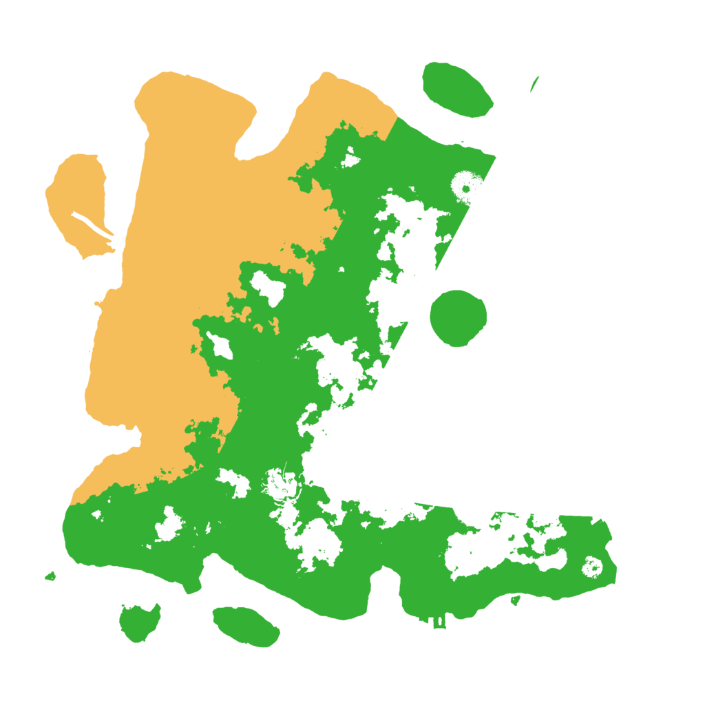 Biome Rust Map: Procedural Map, Size: 3500, Seed: 45567
