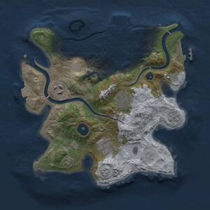 Thumbnail Rust Map: Procedural Map, Size: 2750, Seed: 1241773895, 10 Monuments