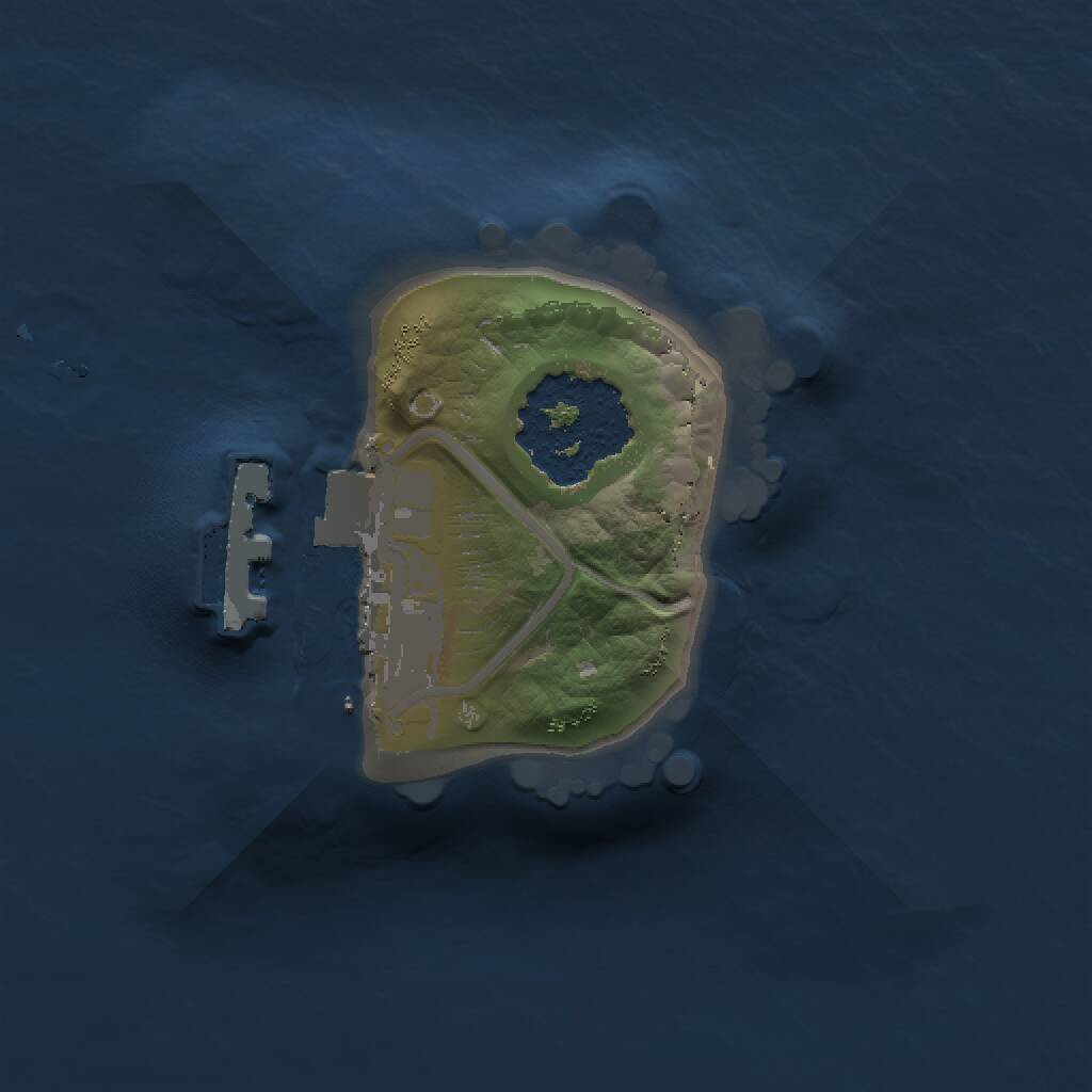 Rust Map: Procedural Map, Size: 1000, Seed: 1048371786, 2 Monuments