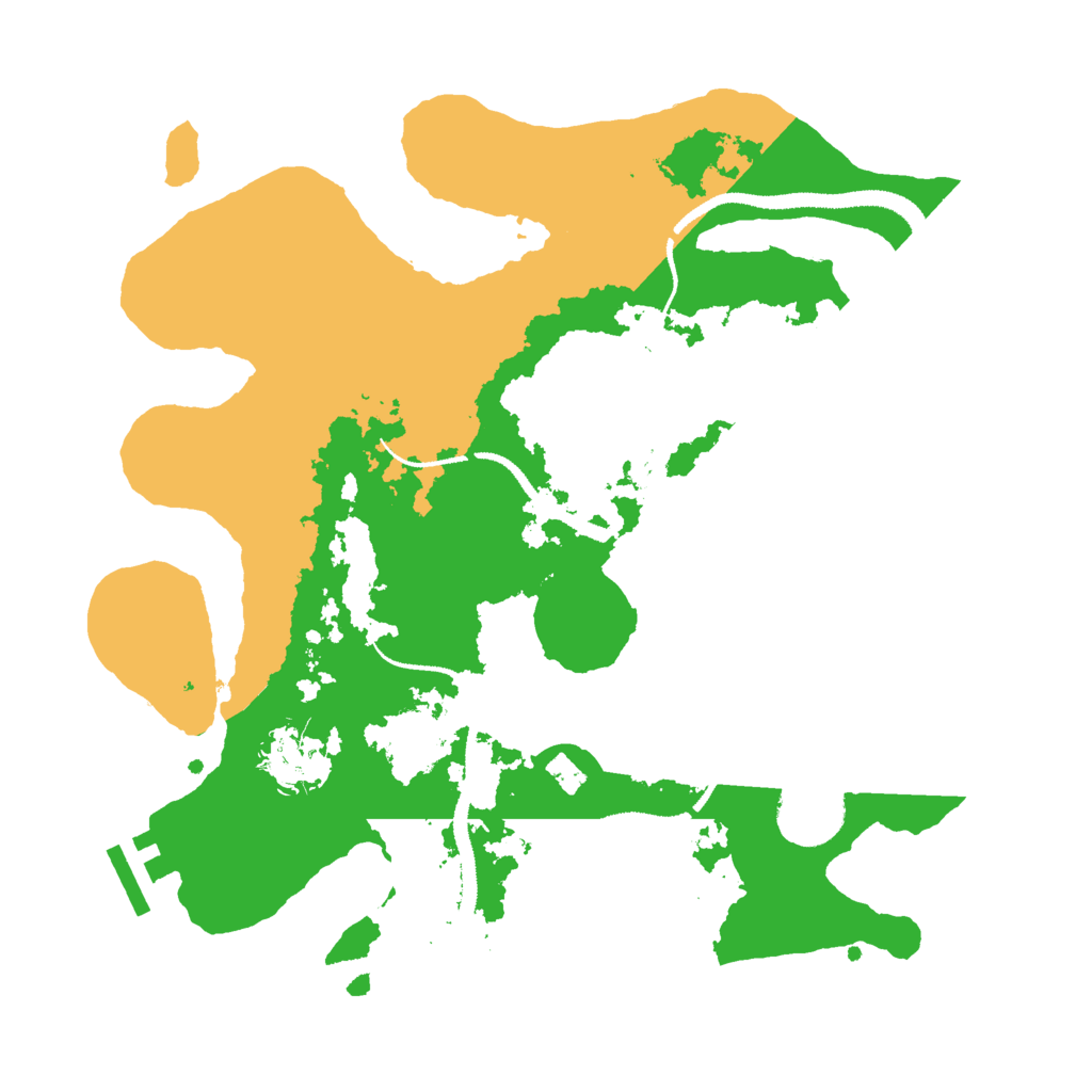 Biome Rust Map: Procedural Map, Size: 3000, Seed: 22668