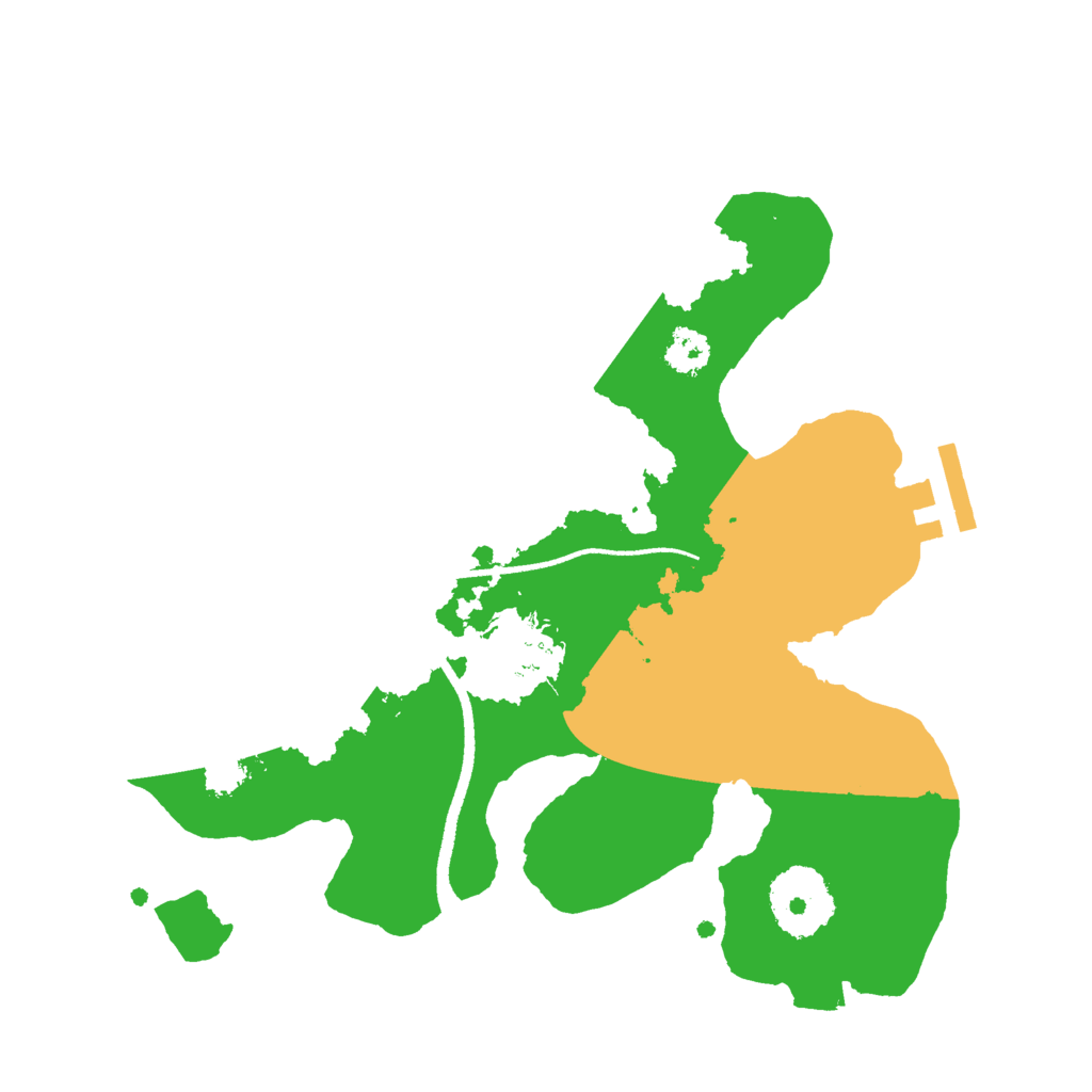 Biome Rust Map: Procedural Map, Size: 2500, Seed: 1970374476